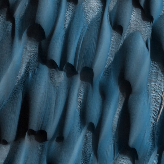 The Blue Dunes of Abalos Undae