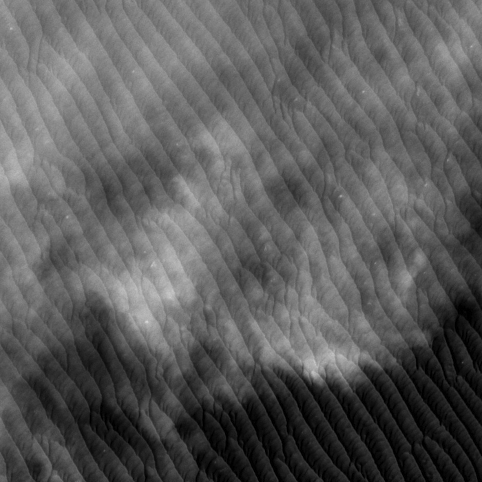clouds over martian dunes