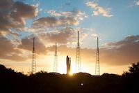 Rocket at Sunset