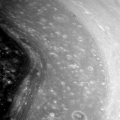 Saturn's polar hexagon,