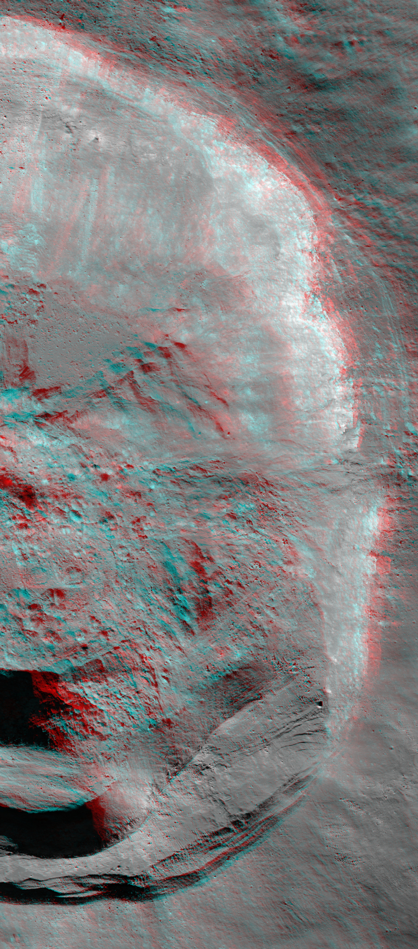 Thales Crater (Anaglyph)